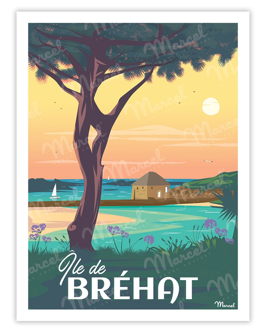 Affiche ILE DE BREHAT