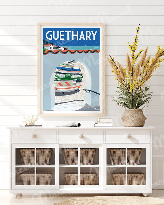 Affiche GUETHARY "Le Port"