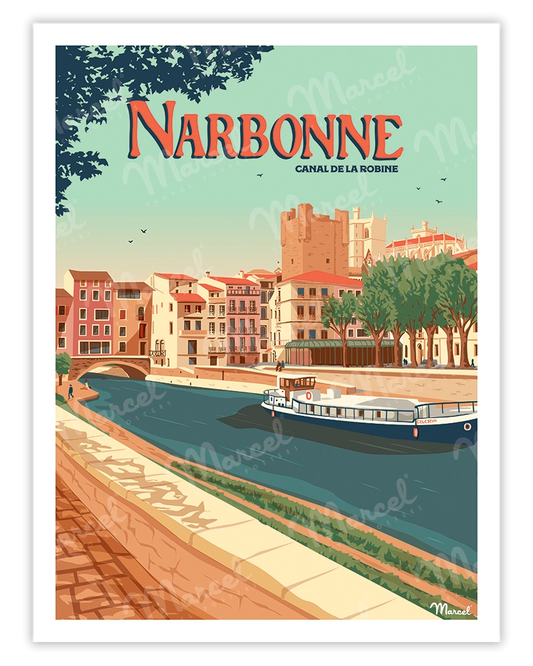 NARBONNE poster “The Robine Canal”
