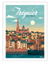 Affiche TRÉGUIER "Côte D'Ajoncs"