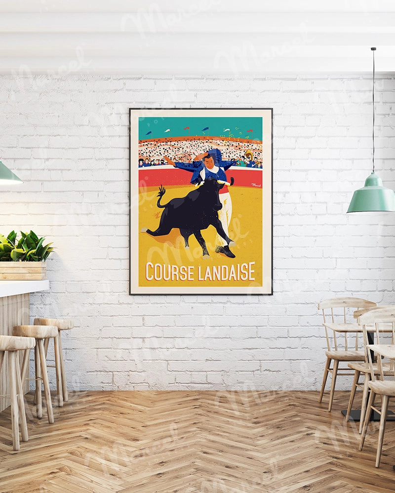 Affiche "Course Landaise"