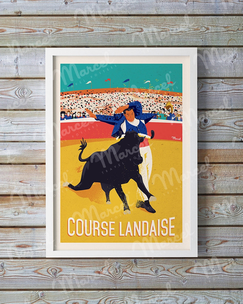 Affiche "Course Landaise"