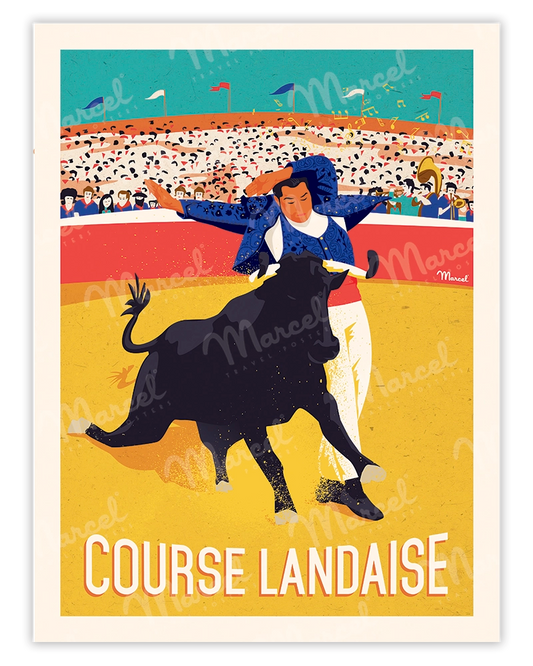 Affiche "Course Landaise"