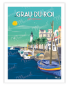 Affiche LE GRAU DU ROI ''Port Camargue"