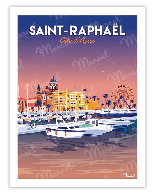 Affiche SAINT-RAPHAËL "Le Port"