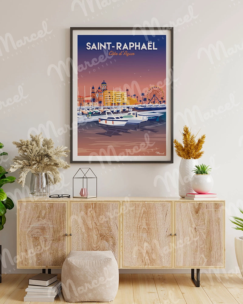 Affiche SAINT-RAPHAEL "Le Port"