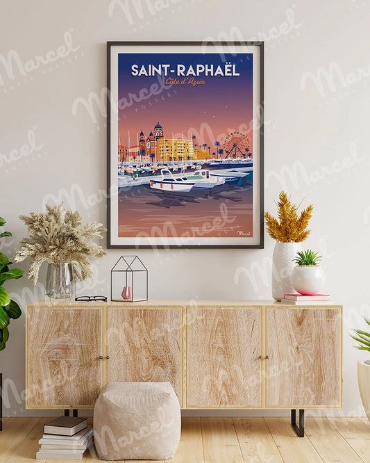 Affiche SAINT-RAPHAEL "Le Port"