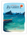 Affiche BIARRITZ "Port Vieux"