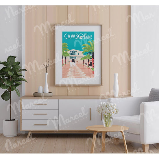 Affiche CAMBO LES BAINS "Les Thermes"