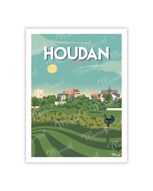 Carte Postale HOUDAN