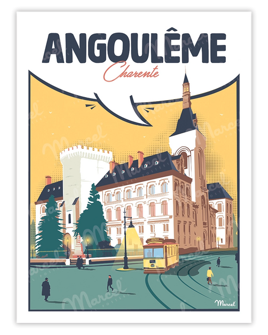 Affiche ANGOULÊME "Charente"