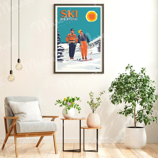 Affiche "Ski de Fond"