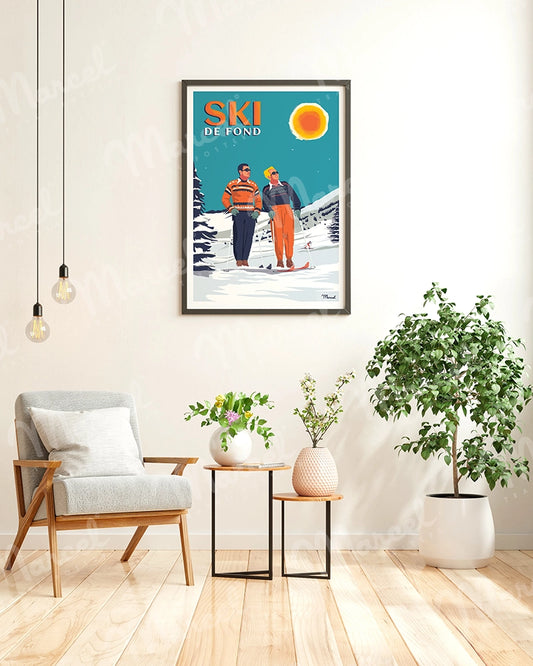 Affiche "Ski de Fond"