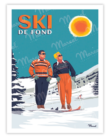 "Cross-Country Skiing" Poster