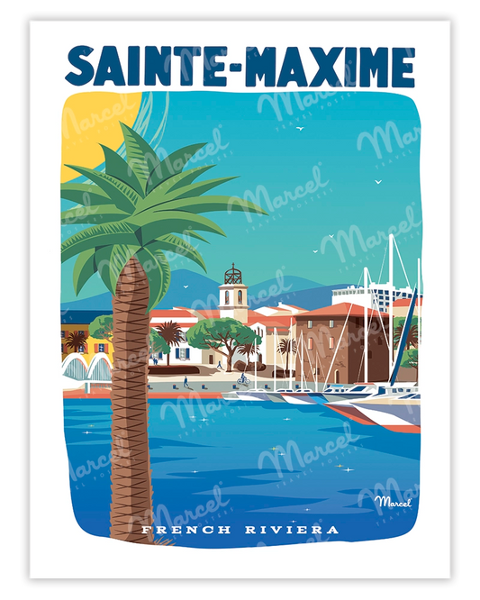 SAINTE-MAXIME "French Riviera" poster