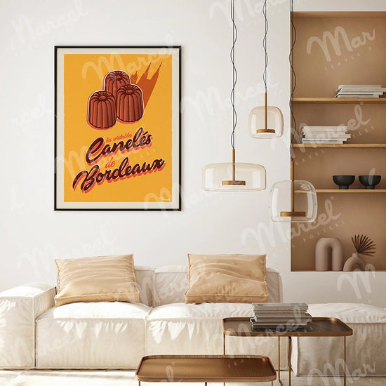 Affiche "Canelés de BORDEAUX"