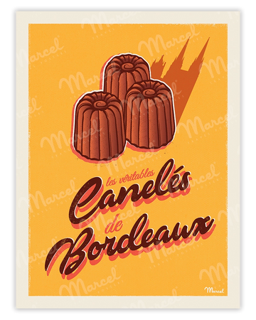 Poster "Canelés from BORDEAUX"