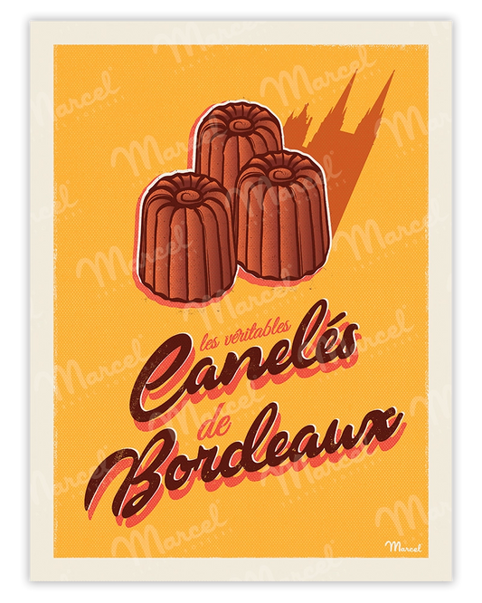 Poster "Canelés from BORDEAUX"