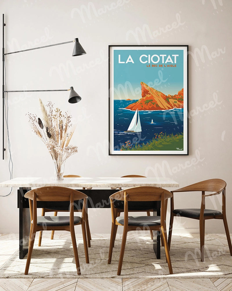 Affiche LA CIOTAT "Le Bec de l'Aigle"