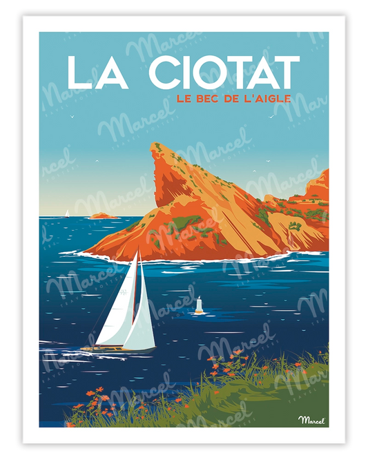 LA CIOTAT poster "The Eagle's Beak"