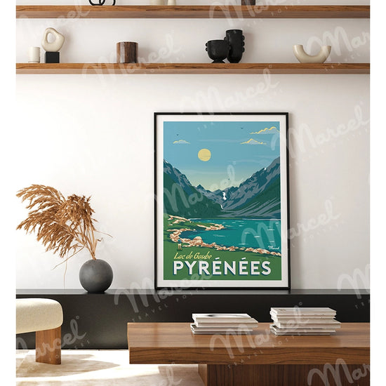 Affiche PYRENEES "Lac de Gaube"