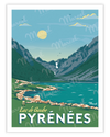 Affiche PYRÉNÉES "Lac de Gaube"