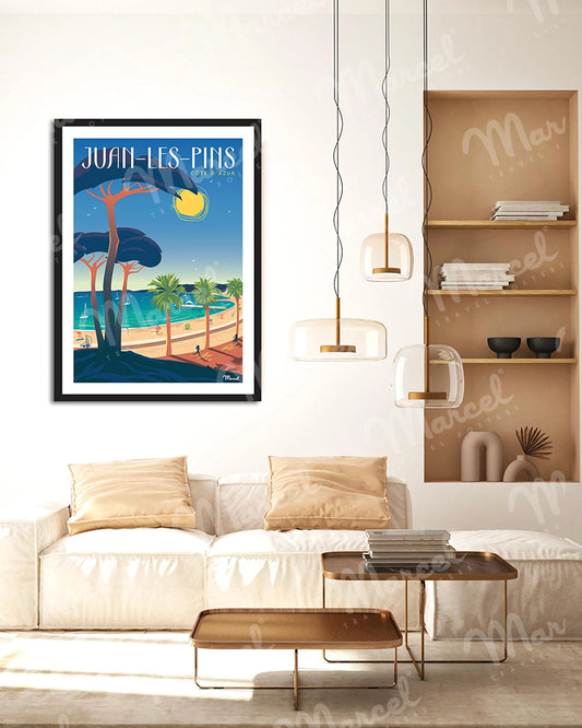 Affiche JUAN-LES-PINS