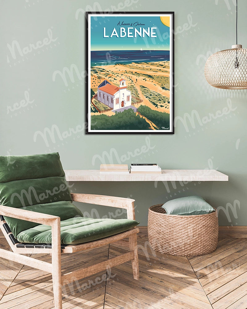 Affiche LABENNE "Nature et Océan"