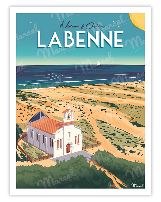 Affiche LABENNE "Nature et Océan"
