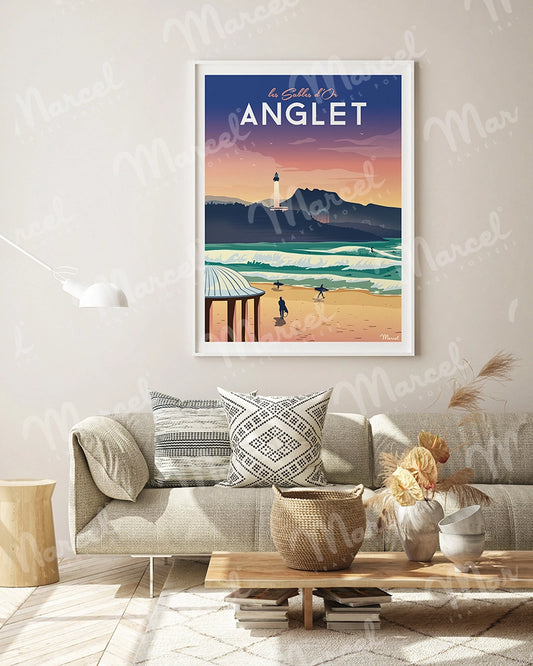 Affiche ANGLET "Les Sables d'Or"