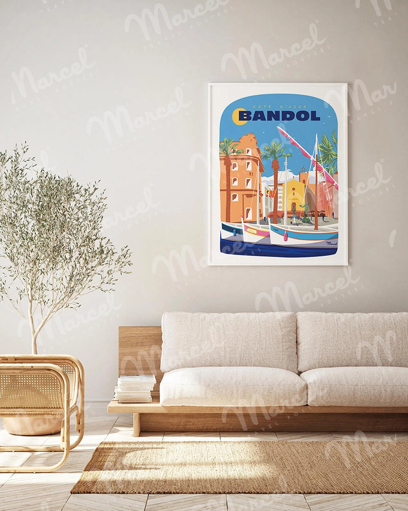 Affiche BANDOL "Le Port"