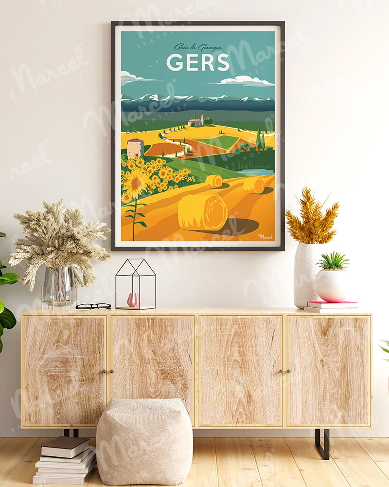 Affiche GERS "Coeur de Gascogne"