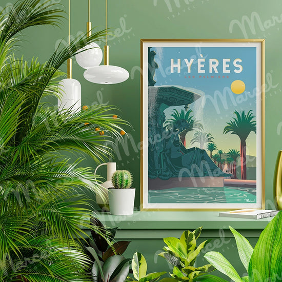 Affiche HYÈRES "Les Palmiers"