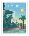 Affiche HYÈRES "Les Palmiers"