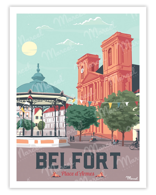 Affiche BELFORT "Place d'Armes"