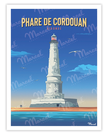 Affiche "Phare de CORDOUAN"