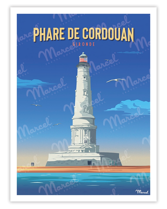 Affiche "Phare de CORDOUAN"