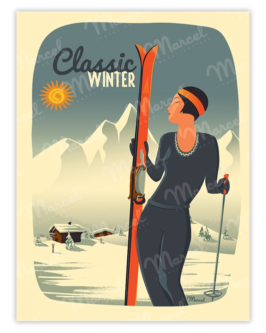 "Lady Ski" poster
