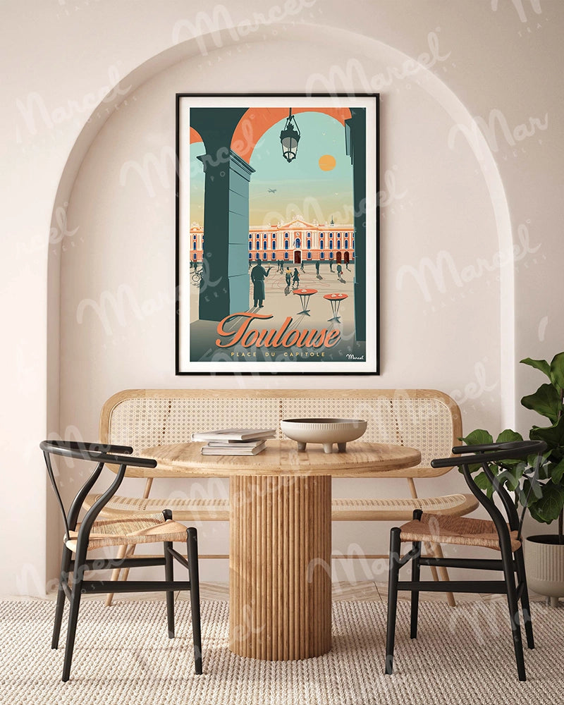 Affiche TOULOUSE "Place du Capitole"