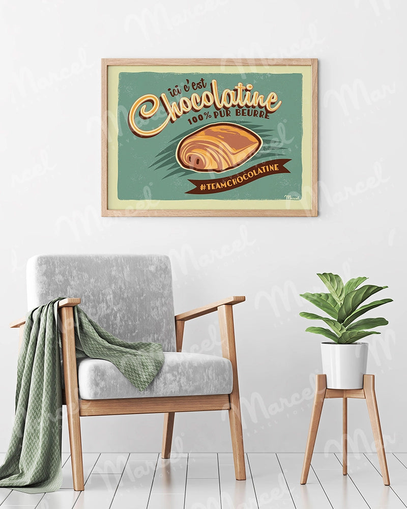 Affiche "Ici c'est Chocolatine !"