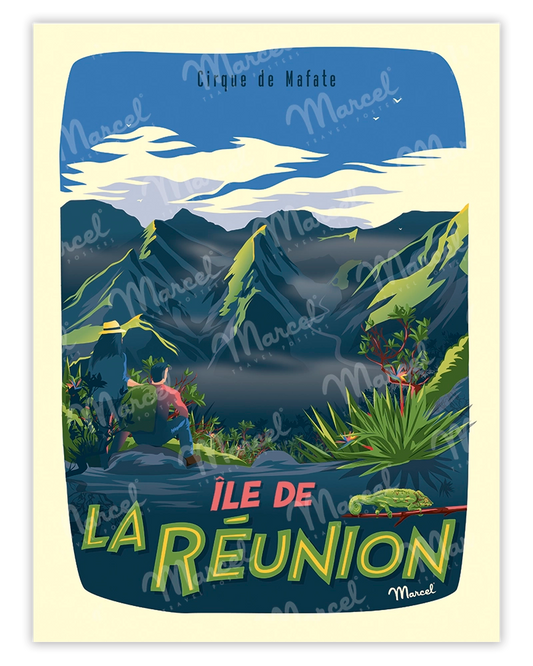 Reunion Island poster "Mafate Circus"