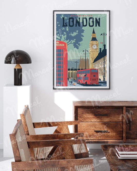 Affiche LONDRES "Westminster"