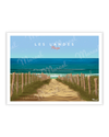 Affiche LES LANDES "Plage"