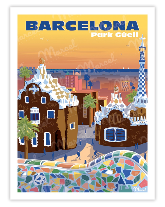 BARCELONA "Park Güell" poster