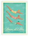 Affiche CÔTE DE GRANIT ROSE "Bain de Mer"