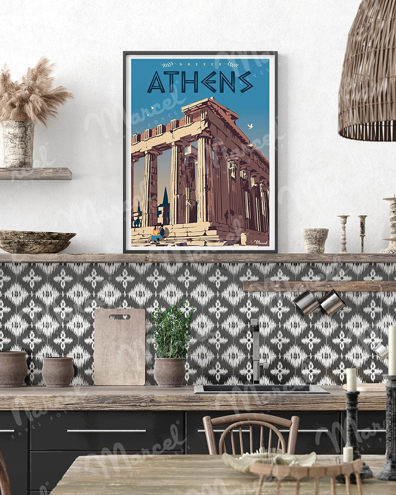 Affiche GRECE "Athènes"