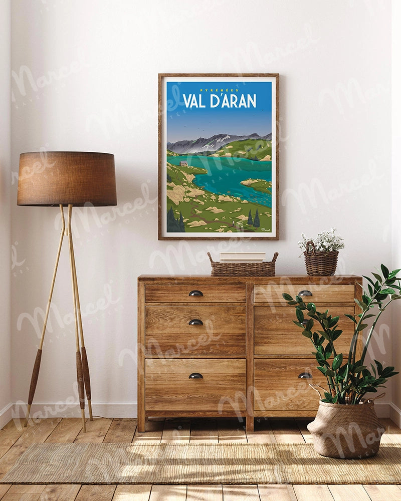 Affiche PYRENEES "Val d'Aran"