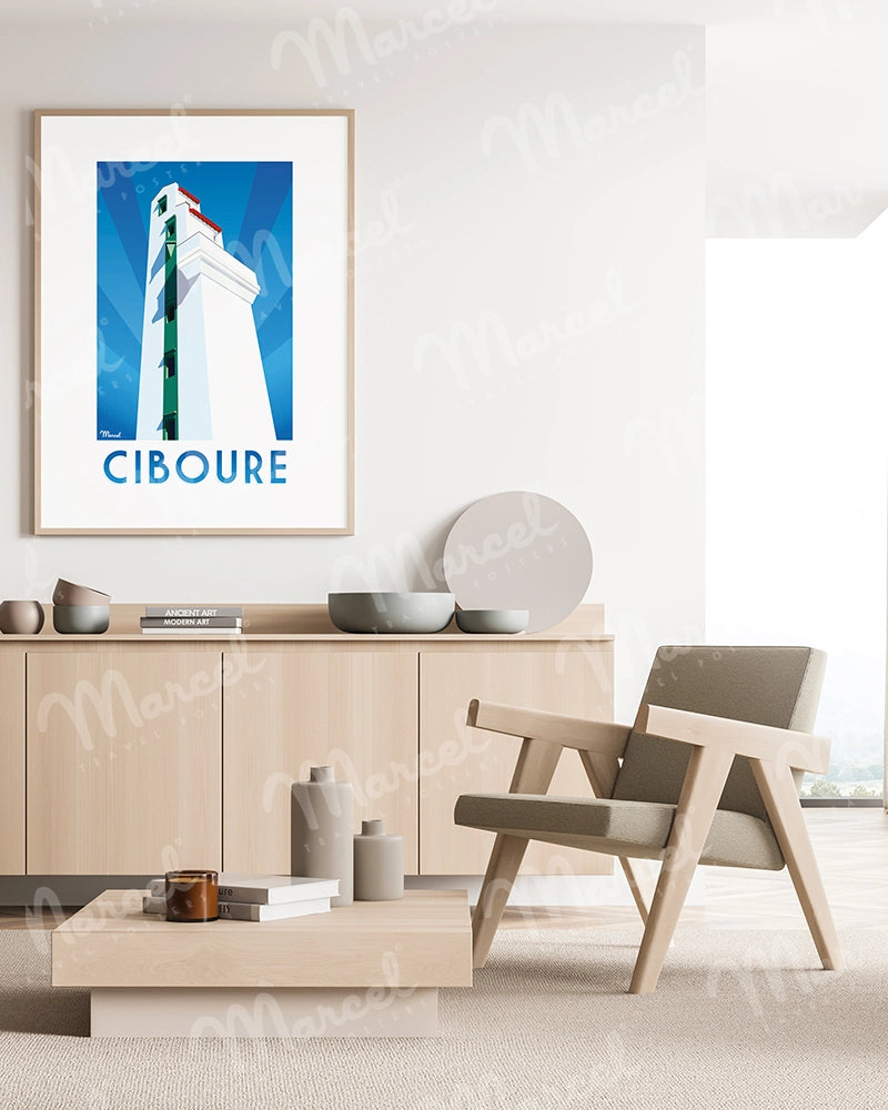 Affiche CIBOURE "Le Phare"