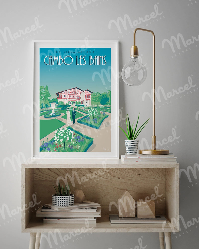 Affiche CAMBO LES BAINS "Villa Arnaga"