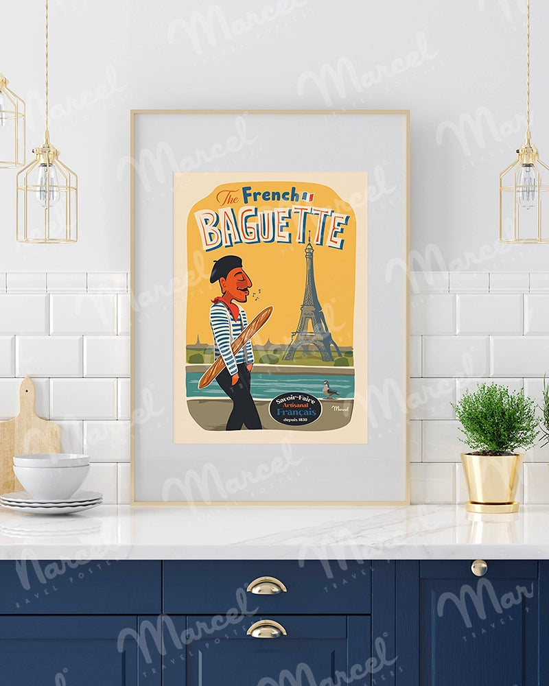 Affiche "The French Baguette"